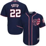 Washington Nationals #22 Juan Soto Navy Cool Base Stitched Jersey