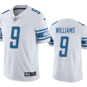 Detroit Lions #9 Jameson Williams White Vapor Untouchable Limited Stitched Jersey