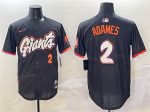 San Francisco Giants #2 Willy Adames Anthracite 2025 City Connect Limited Stitched Jersey