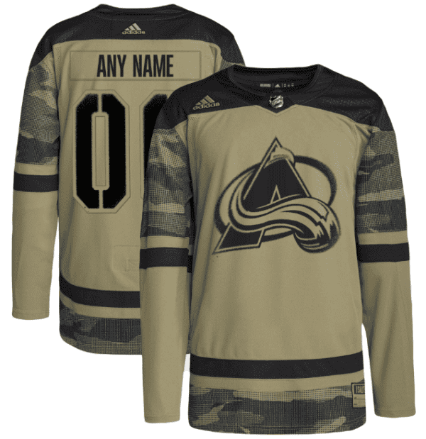 Colorado Avalanche Custom Camo Salute To Service Stitched Jersey