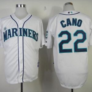 Mariners #22 Robinson Cano White Home Cool Base Stitched Jersey