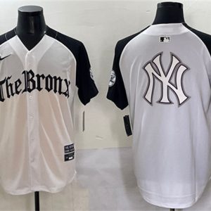 New York Yankees Team Big Logo White Black 'Gothic Legacy Edition' Vapor Premier Limited Stitched Jerseys