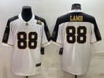 Dallas Cowboys #88 CeeDee Lamb White Gold Edition With 1960 Patch Limited Stitched Football Jersey