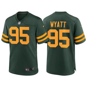 Green Bay Packers #95 Devonte Wyatt Green Stitched Football Jersey