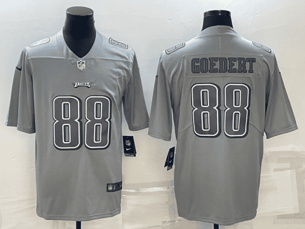 Philadelphia Eagles #88 Dallas Goedert Gray Atmosphere Fashion Stitched Jersey