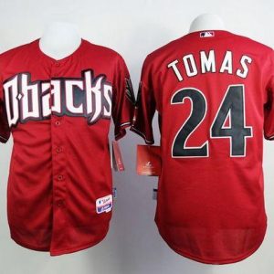 Diamondbacks #24 Yasmany Tomas Red Cool Base Stitched Jersey