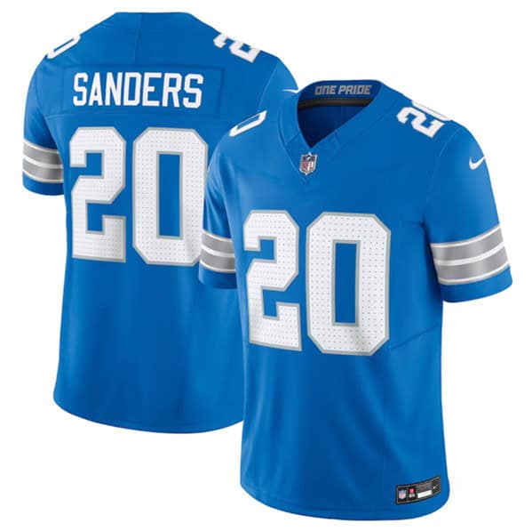 Detroit Lions #20 Barry Sanders Blue 2024 F.U.S.E. Vapor Limited Stitched Jersey