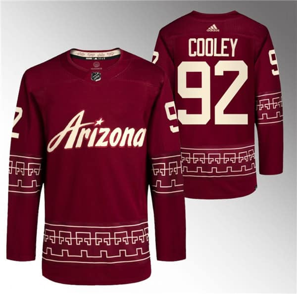 Arizona Coyotes #92 Logan Cooley Garnet Alternate Pro Jersey