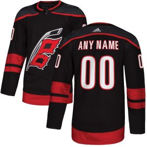 Carolina Hurricanes Custom Black Stitched NHL Jersey