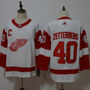 Detroit Red Wings #40 Henrik Zetterberg White Stitched Adidas Jersey
