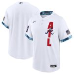 Atlanta Braves Blank 2021 White All-Star Cool Base Stitched Jersey