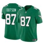 Philadelphia Eagles #87 Jahan Dotson Kelly Green F.U.S.E Throwback Vapor Untouchable Limited Stitched Jersey