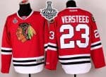 Blackhawks #23 Kris Versteeg Red 2015 Stanley Cup Stitched Jersey