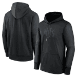 New York Mets Black Pregame Performance Pullover Hoodie