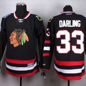 Blackhawks #33 Scott Darling Black Stitched Jersey