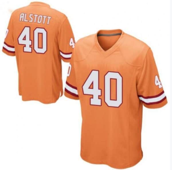 Tampa Bay Buccaneers #40 Mike Alstott Orange Stitched Jersey