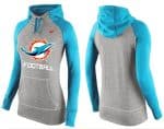 Nike Miami Dolphins Performance Hoodie Grey Blue_1