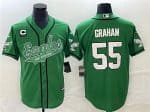 Philadelphia Eagles #55 Brandon Graham Green With C Patch Cool Base Stitched Jersey