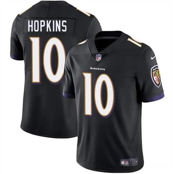 Baltimore Ravens #10 DeAndre Hopkins Black Vapor Limited Jersey