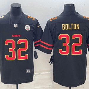Kansas City Chiefs #32 Nick Bolton Black Red Gold Vapor Untouchable Limited Stitched Jersey