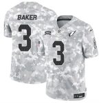 Arizona Cardinals #3 Budda Baker 2024 F.U.S.E. Arctic Camo Salute To Service Limited Stitched Jersey
