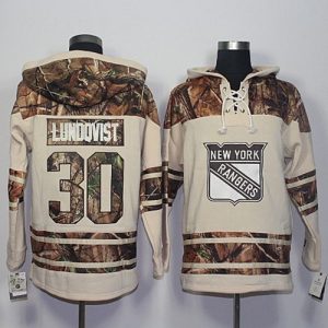 Rangers #30 Henrik Lundqvist Cream Camo Stitched Jersey