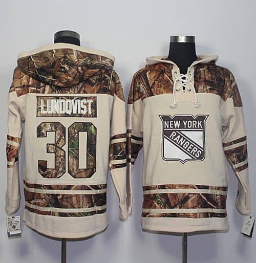 Rangers #30 Henrik Lundqvist Cream Camo Stitched Jersey