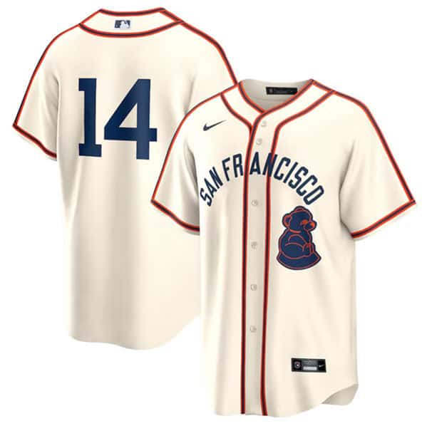 San Francisco Giants #14 Patrick Bailey Cream 2024 Rickwood Classic Stitched Jersey