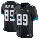 Jacksonville Jaguars #89 Josh Oliver Black Vapor Untouchable Limited Stitched Jersey