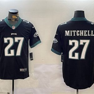 Philadelphia Eagles #27 Quinyon Mitchell Black Vapor Untouchable Limited Stitched Jersey