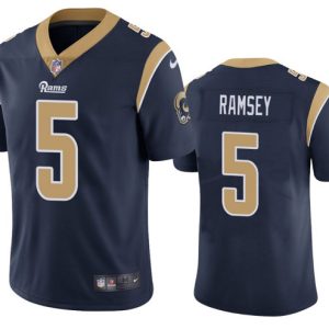 Los Angeles Rams #5 Jalen Ramsey Navy Vapor Untouchable Limited Stitched Jersey
