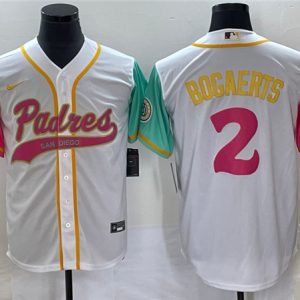San Diego Padres #2 Xander Bogaerts White City Connect Cool Base Stitched Jersey