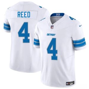 Detroit Lions #4 D.J. Reed White 2025 F.U.S.E. Vapor Limited Stitched Jersey