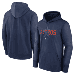 Houston Astros Navy Pregame Performance Pullover Hoodie