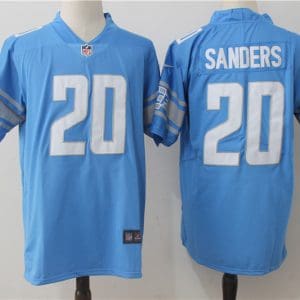 Detroit Lions #20 Barry Sanders Blue Stitched Vapor Untouchable Limited Nike Jersey