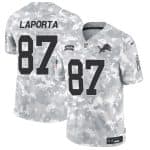 Detroit Lions #87 Sam LaPorta Arctic Camo 2024 F.U.S.E. Salute To Service Limited Stitched Jersey