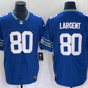 Seattle Seahawks #80 Steve Largent Royal 2023 F.U.S.E. Vapor Untouchable Limited Stitched Jersey