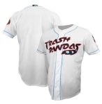 Rocket City Trash Pandas Blank White Cool Base Stitched Jersey