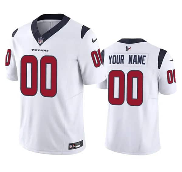 Houston Texans Custom White 2023 F.U.S.E Vapor Untouchable Limited Stitched Jersey