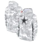 Dallas Cowboys 2024 Arctic Camo Salute To Service Club Fleece Pullover Hoodie
