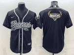 Baltimore Ravens Black Reflective Team Big Logo With Patch Cool Base Stitched Baseball Jersey