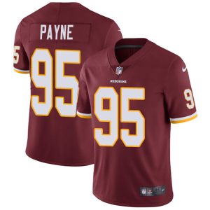 Washington Redskins #95 Da'Ron Payne Burgundy Red Vapor Untouchable Limited Stitched Jersey