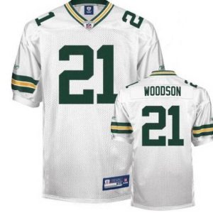 Green Bay Packers #21 Charles Woodson White Stitched Nike Jersey
