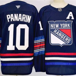 New York Rangers #10 Artemi Panarin Navy 2024-25 Stitched Jersey