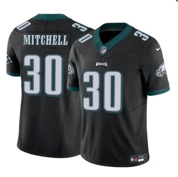 Philadelphia Eagles #30 Quinyon Mitchell Black 2024 Draft F.U.S.E Vapor Untouchable Limited Stitched Jersey