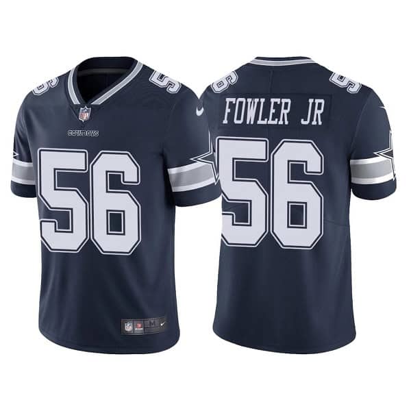 Dallas Cowboys #56 Dante Fowler Jr. Navy Vapor Limited Stitched Jersey