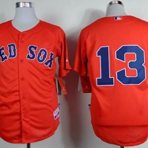 Red Sox #13 Hanley Ramirez Red Cool Base Stitched Jersey