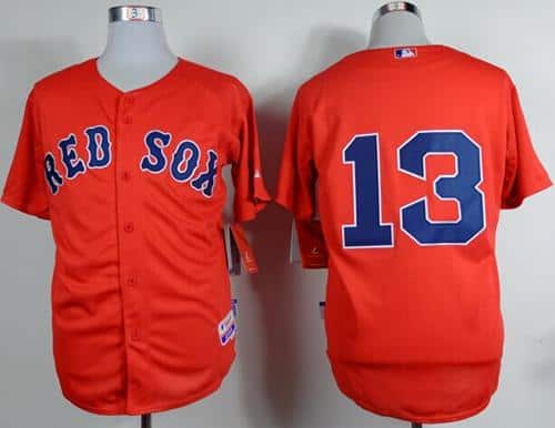 Red Sox #13 Hanley Ramirez Red Cool Base Stitched Jersey