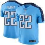 Titans #22 Derrick Henry Light Blue Stitched Limited Rush Nike Jersey