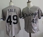 White Sox #49 Chris Sale Grey Flexbase Authentic Collection Stitched Jersey